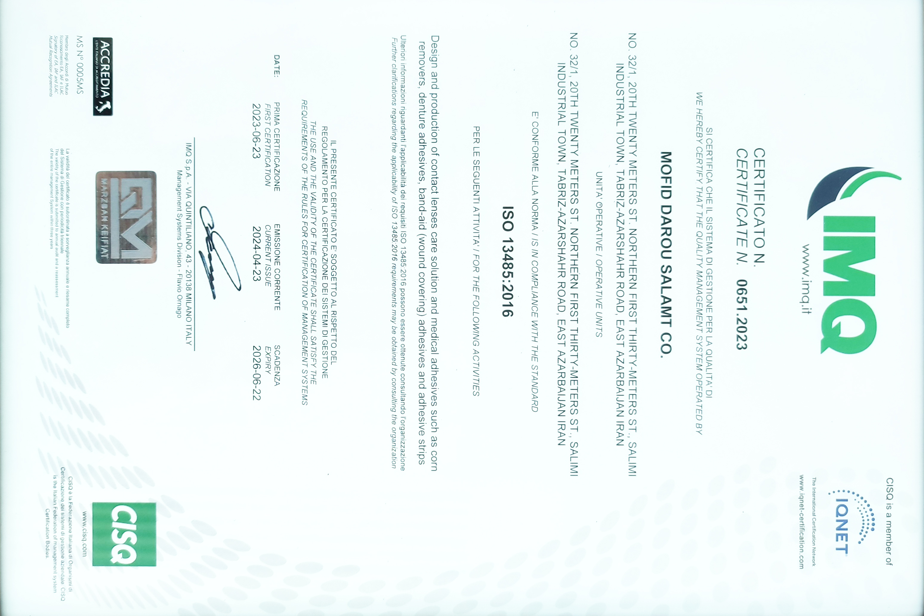 ISO 13485:2016